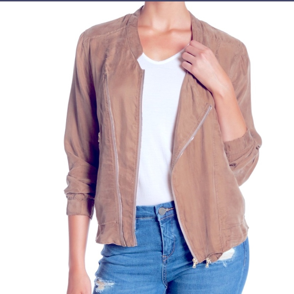 BLANKNYC Asymmetrical Faux Suede Jacket